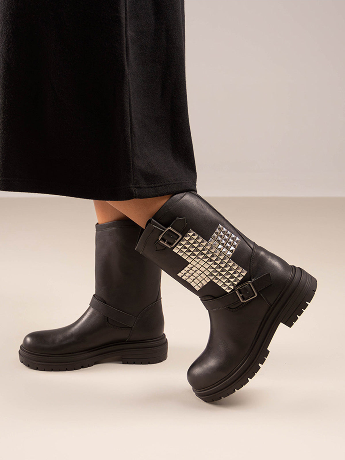 TONY-932 LEATHER BLACK