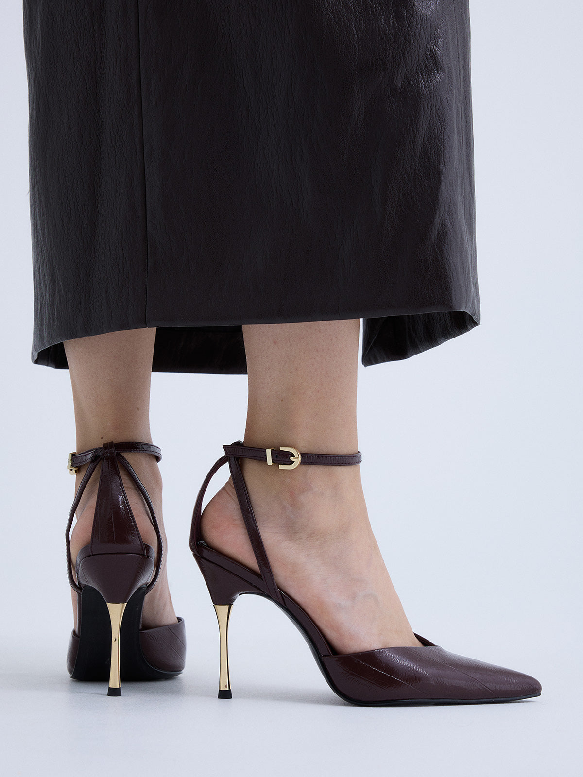 VANESA-125 WRINKLED BORDEAUX