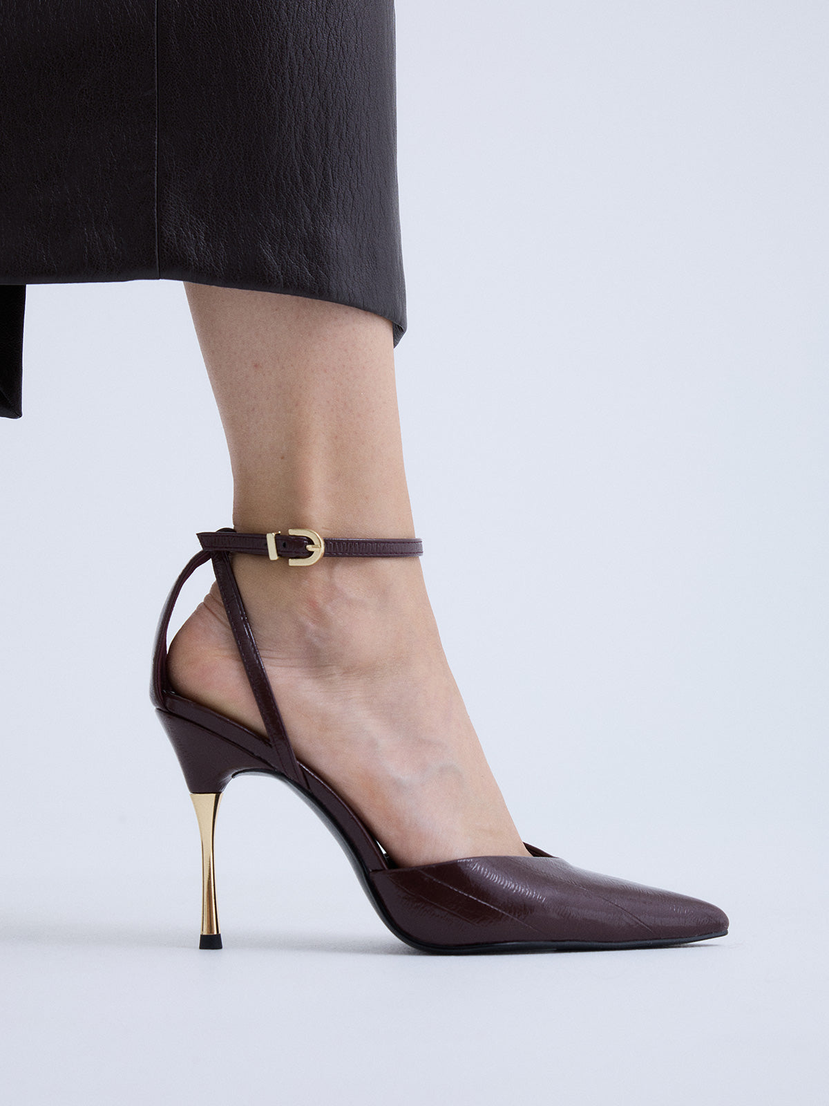 VANESA-125 WRINKLED BORDEAUX