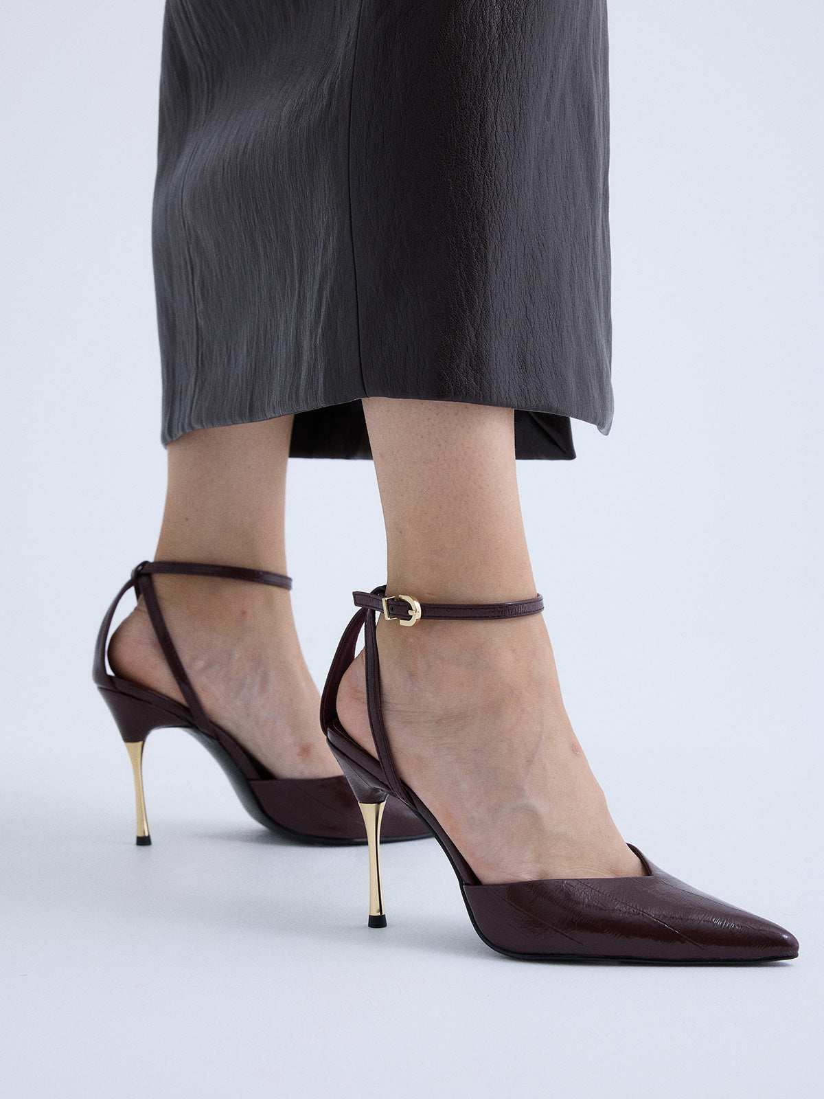 VANESA-125 WRINKLED BORDEAUX