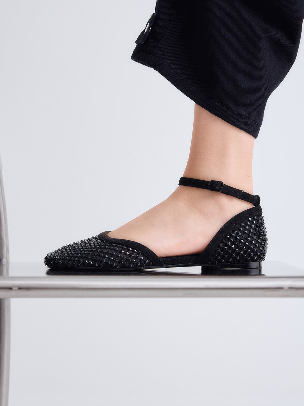 VERONICA-446 STRASS BLACK