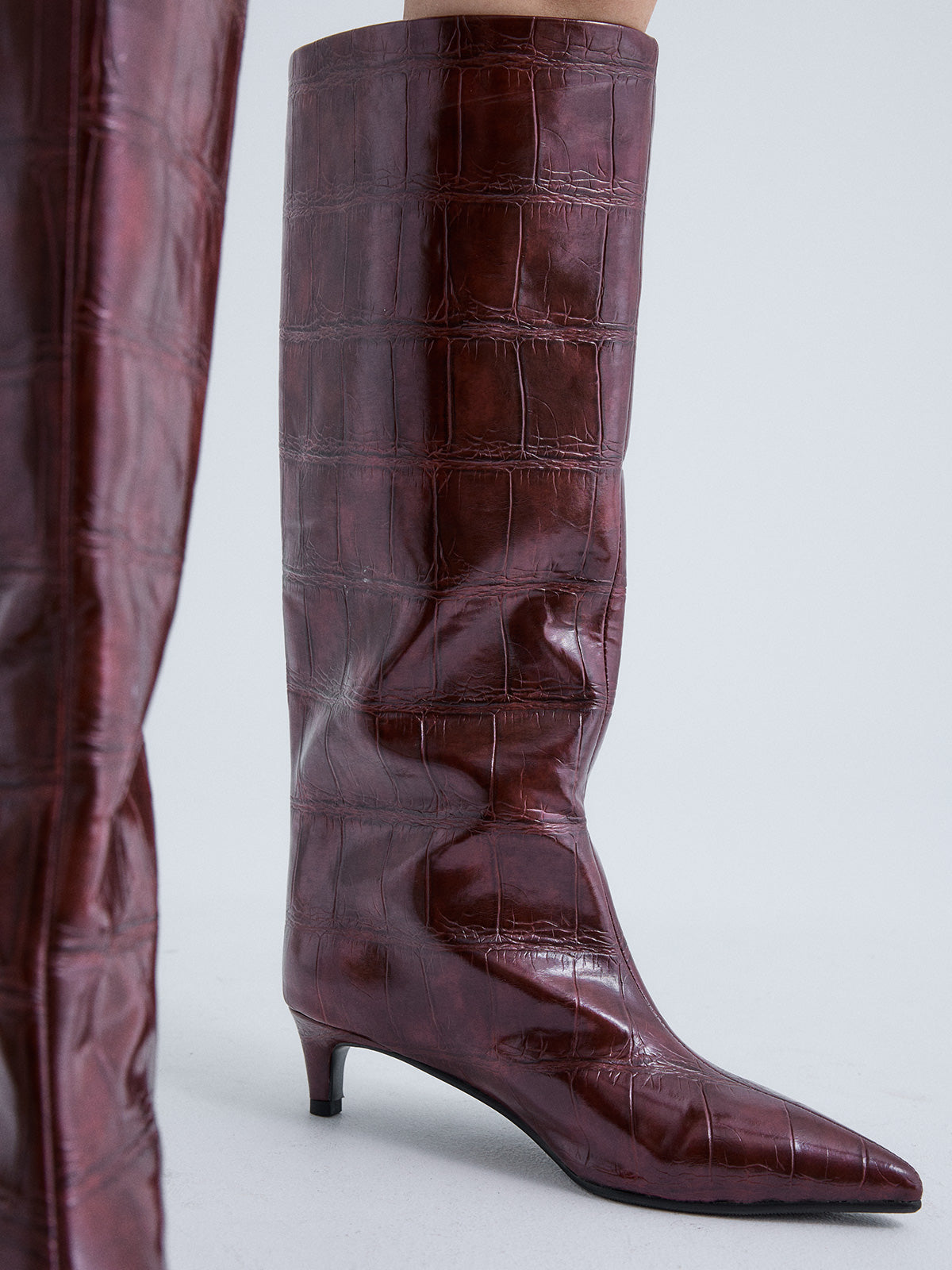 W0955-R7978 CROCO BORDEAUX