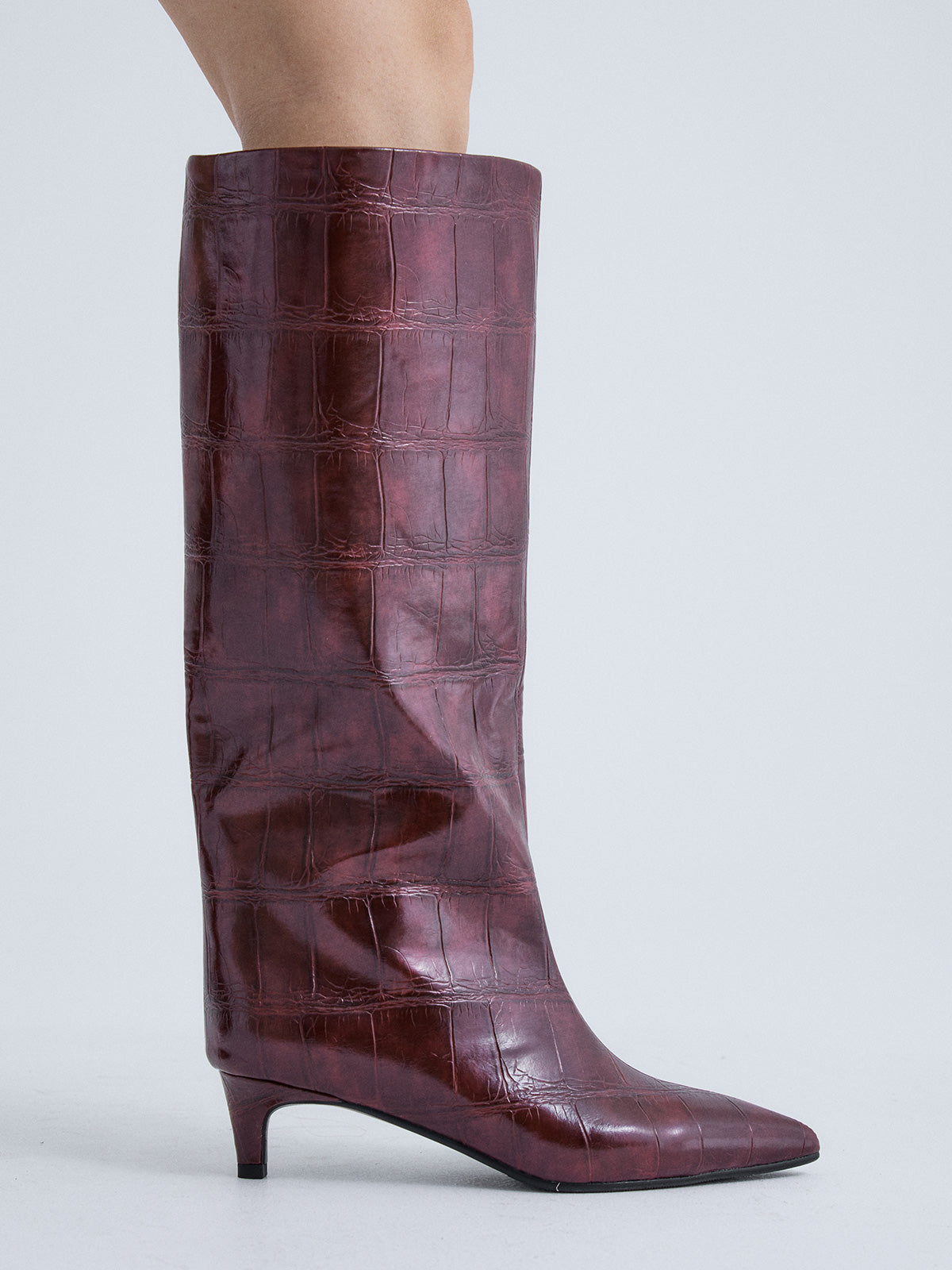 W0955-R7978 CROCO BORDEAUX