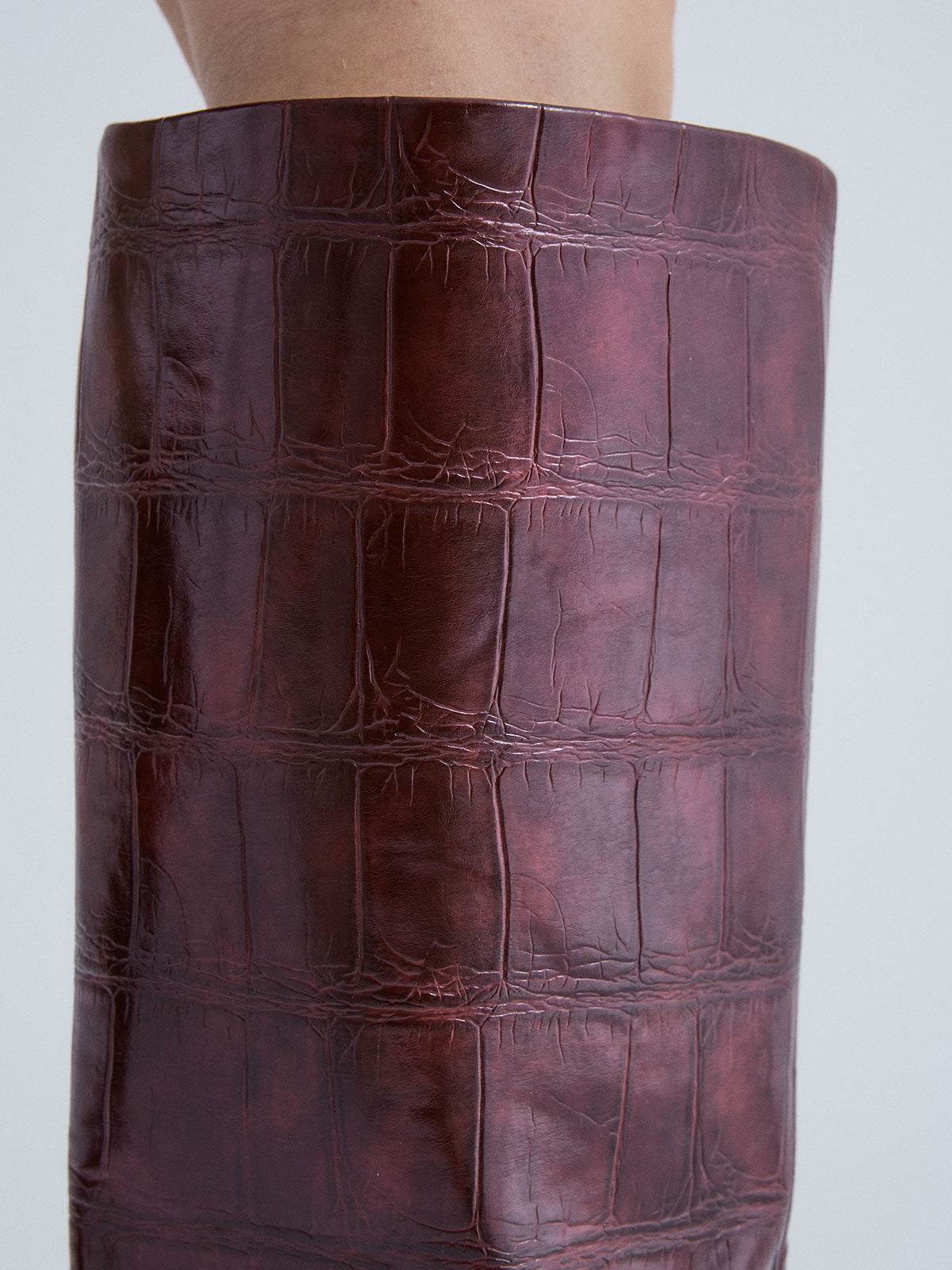 W0955-R7978 CROCO BORDEAUX
