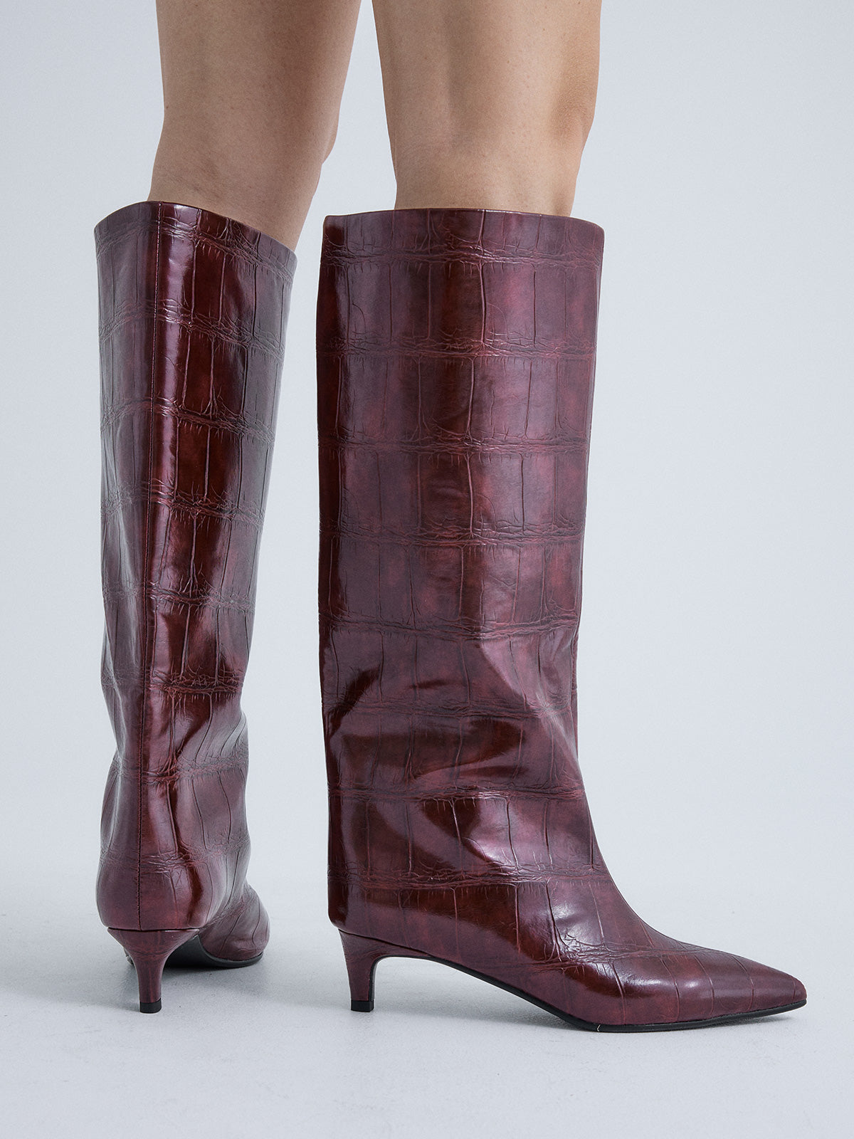 W0955-R7978 CROCO BORDEAUX