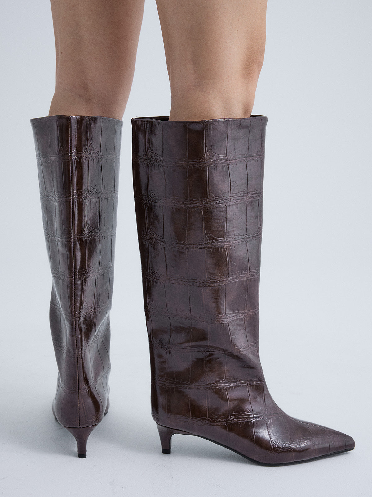 W0955-R7978 CROCO BROWN