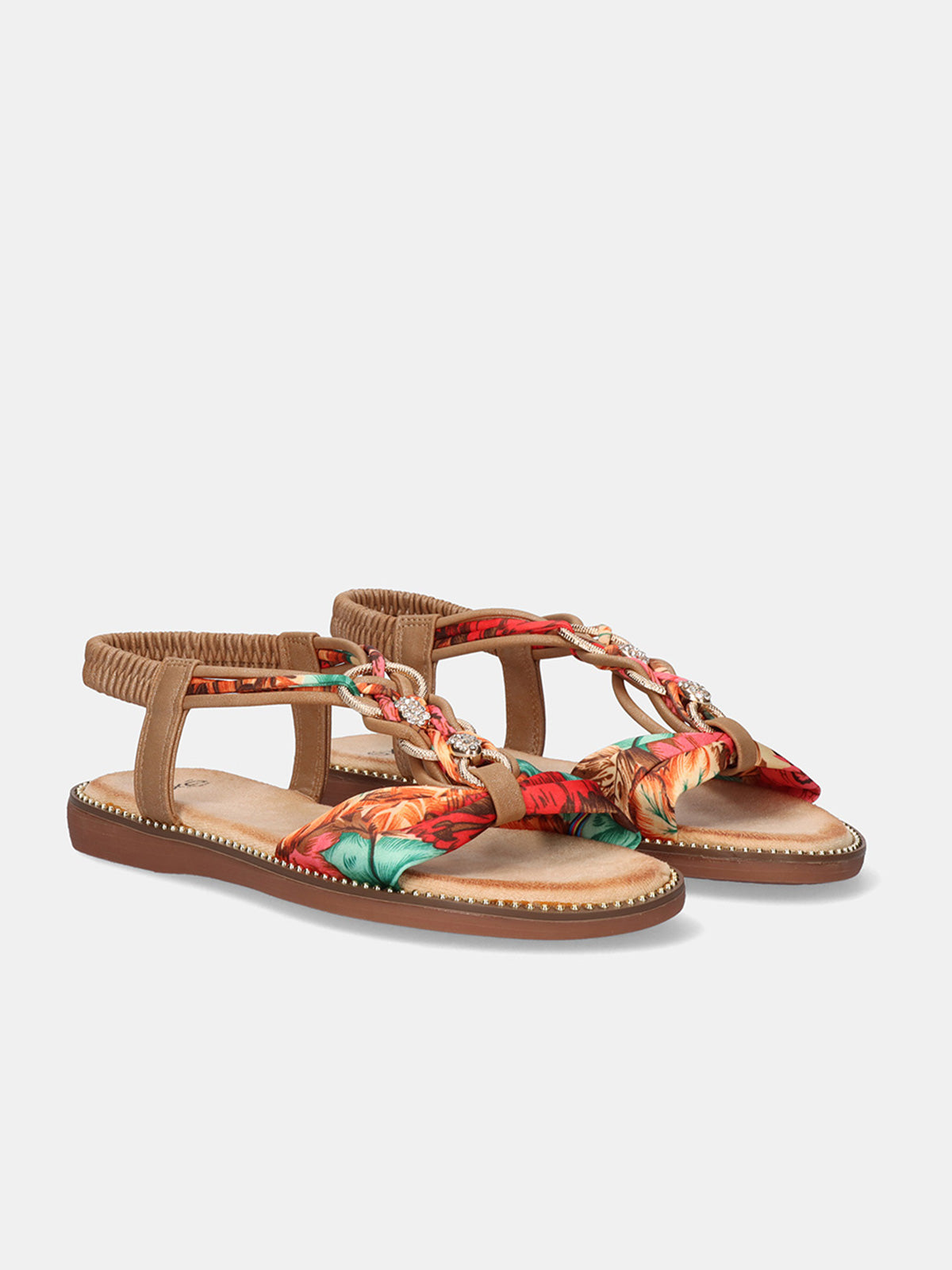 FLAT SANDAL EXÉ ZF1982-RR1 CAMEL – Exé Shoes