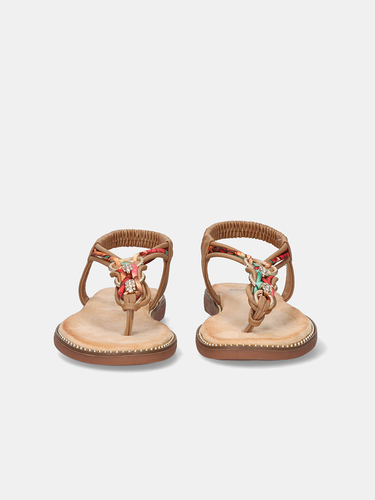 SANDALIA PLANA EXÉ ZF1982-RR2 CAMEL – Exé Shoes