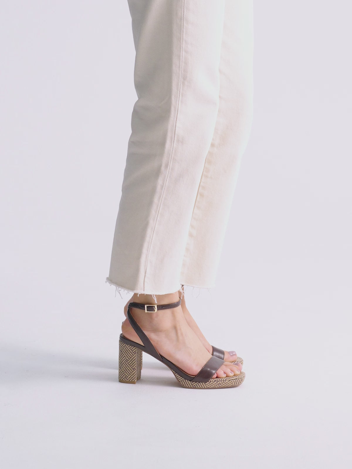 LUISA-778 RAFFIA BROWN BEIGE