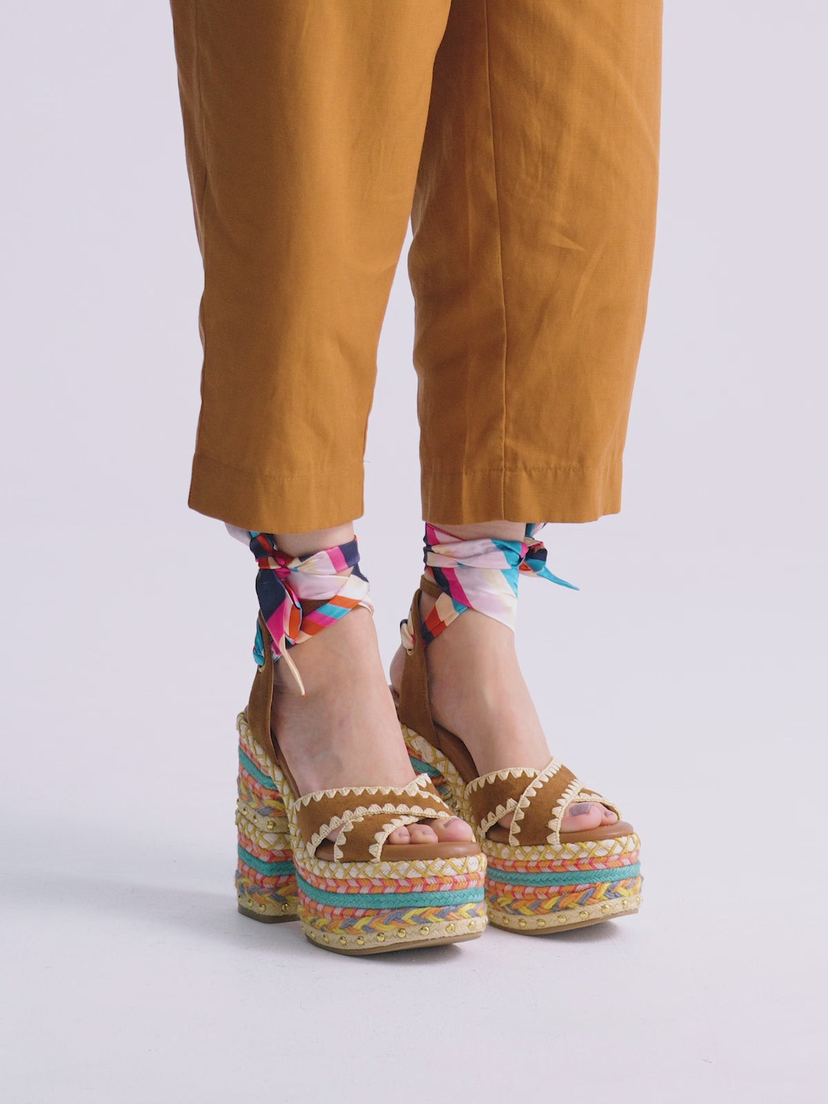 SIENA-448 ROPE TAN MULTICOLOR