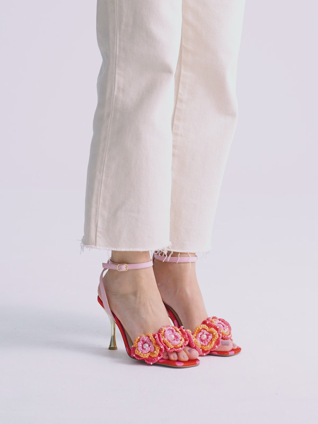 ANITA-116 FLOWER RED PINK