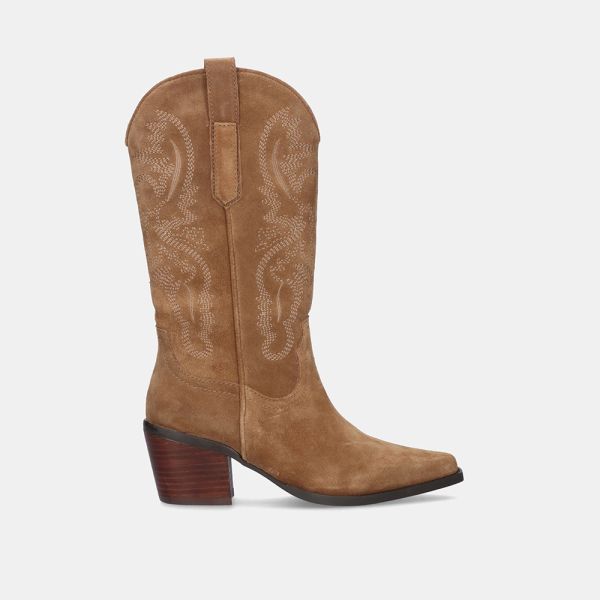 COWBOY BOOT 1388-01R SUEDE BROWN