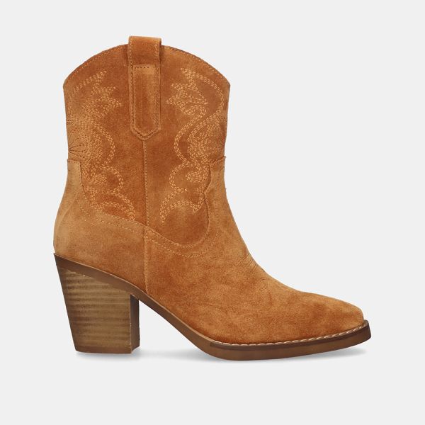 BOOTS COWBOY 2575-04R SUEDE CAMEL