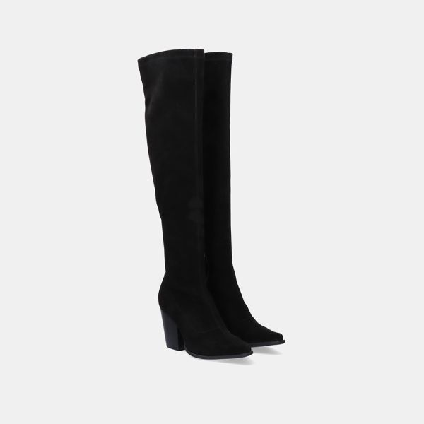 HIGH BOOT MICROFIBER ARIZONA-311 BLACK