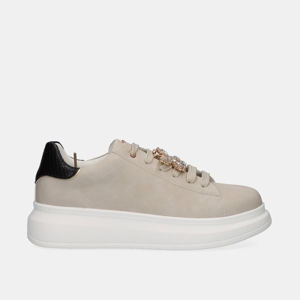 SNEAKERS TWIN EXÉ CON ADORNOS JOYA BUTTERFLY OFFWHITE