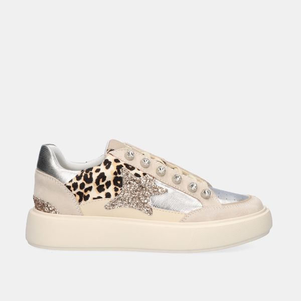 ZAPATILLAS EXÉ ESTILO CASUAL CH3595A-61 LEOPARD NATURAL