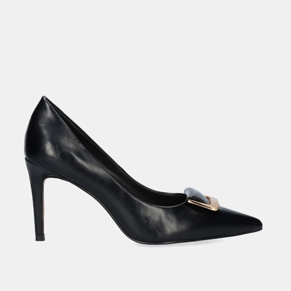 HEEL SHOES EVA-777 BLACK