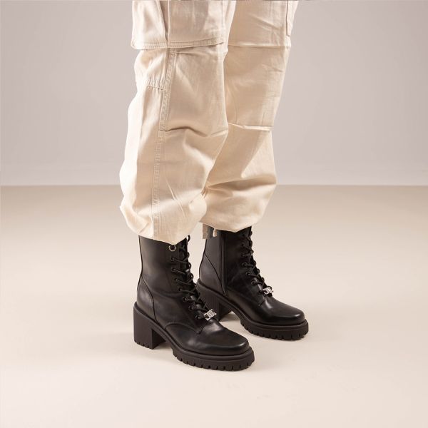 BOTA ESTILO MILITAR FIONA-518 BLACK