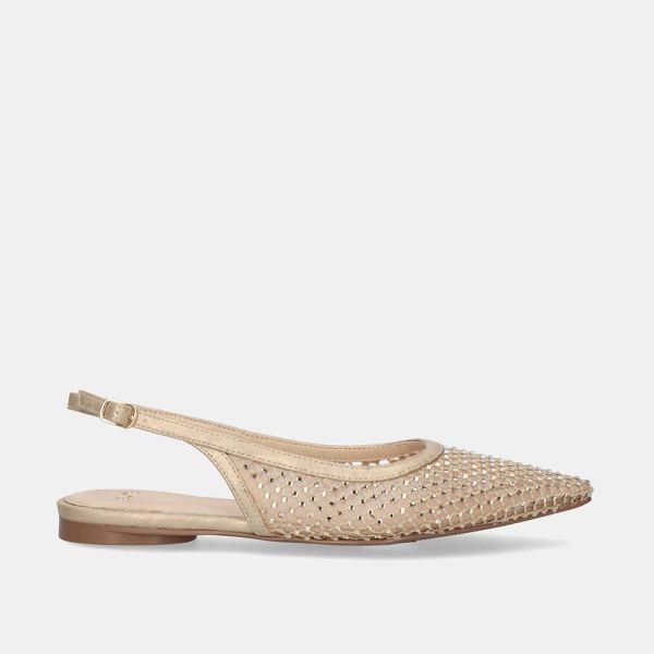 SANDALIAS PLANAS MIAMI-222 STRASS GOLD