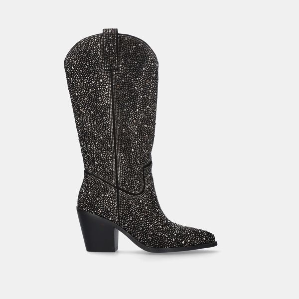 COWBOY BOOT P630-T813 STRASS BLACK