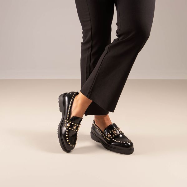 LOAFER EXÉ SALINA-601 BLACK GOLD