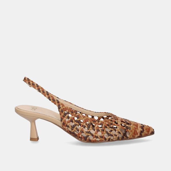 HEELED SANDAL EXÉ SELENA-851 METALLIC BEIGE  BROWN