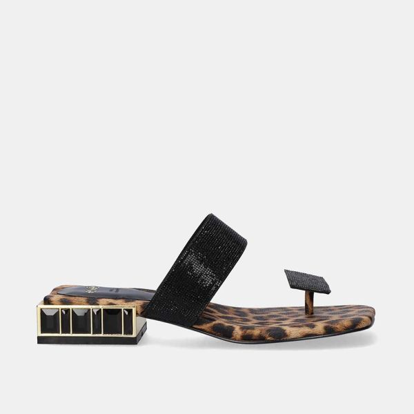 FLAT SANDAL SUMMER-272 STRASS LEOPARD