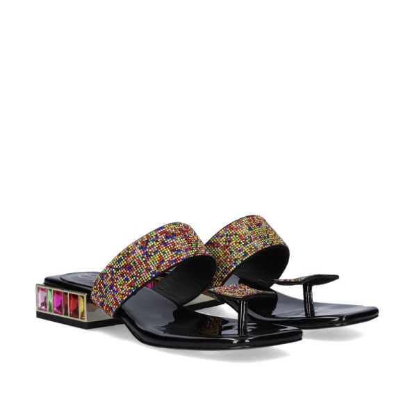 SANDALIA TACÓN SUMMER-272 PATENT BLACK