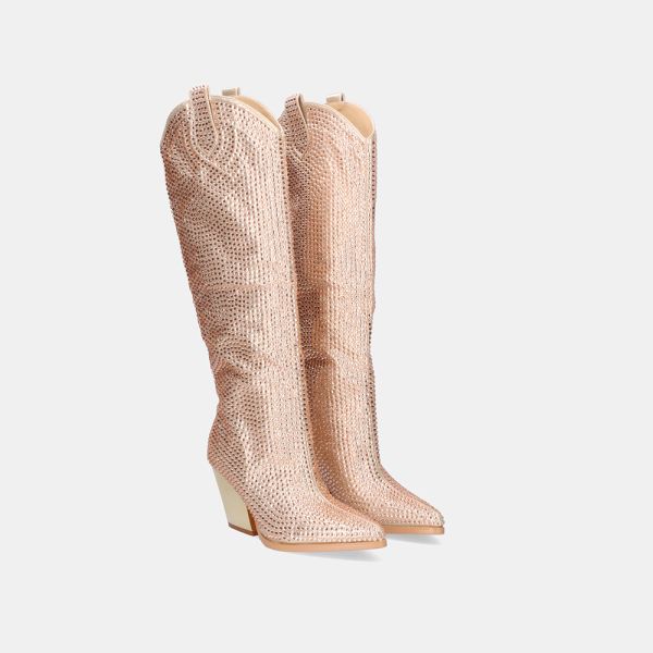 BOTAS ALTAS EXÉ T6336-M3979 PINK GOLD