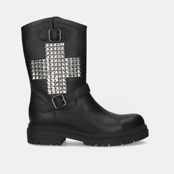 BOTA ESTILO MILITAR TONY-932 LEATHER BLACK